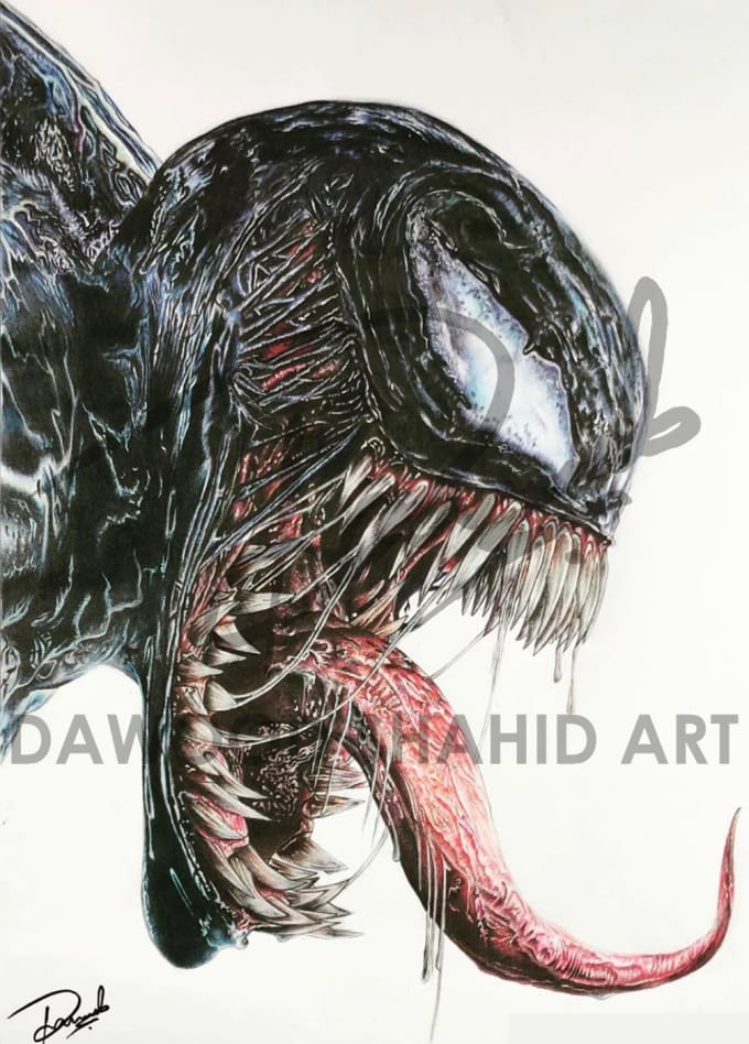 Draw A Realistic Colored Pencil Sketch Portrait From A Photo By Dawoodshahidart Fiverr Friends, you can understand the complete tutorial for drawing its tongue in the video given below. draw a realistic colored pencil sketch