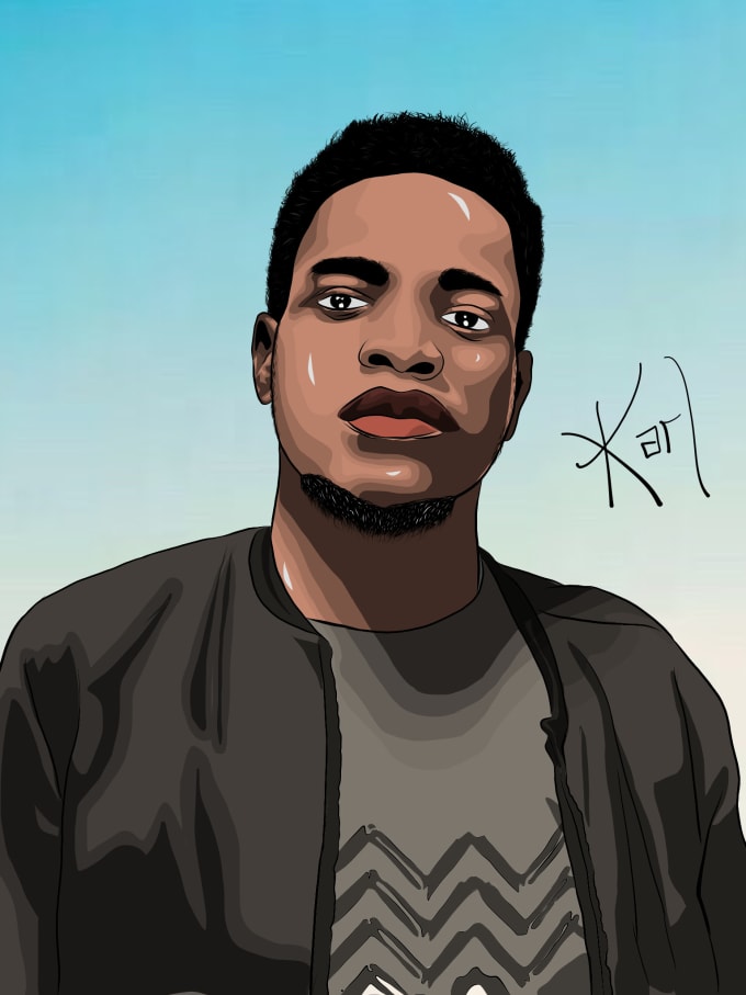 Draw your photo into an animated cartoon by Karlrayson | Fiverr