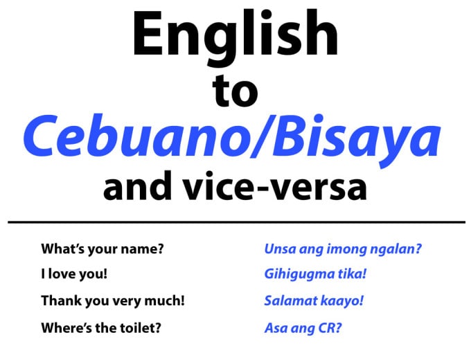teach you the bisaya language