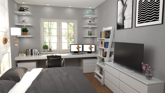 Design A 3d Interior Of Your Bedroom By Nenanedeljkovik