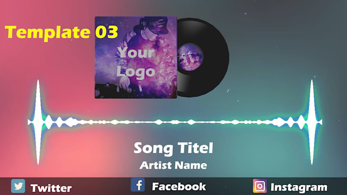 create audio spectrum and music visualization effect