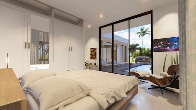 do photo realistic interior exterior 3d rendering on lumion