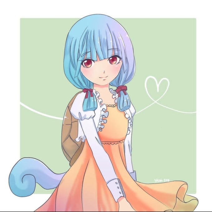 Draw Cute Anime Digital Art Style Drawing For You By Yasha7for7 Fiverr Part of the dark kingdom series. draw cute anime digital art style