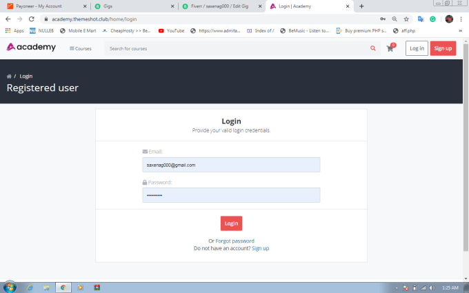 online course website and app like udemy or academy website