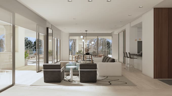 Create beautiful renders of interior designs by Mgrmdo | Fiverr