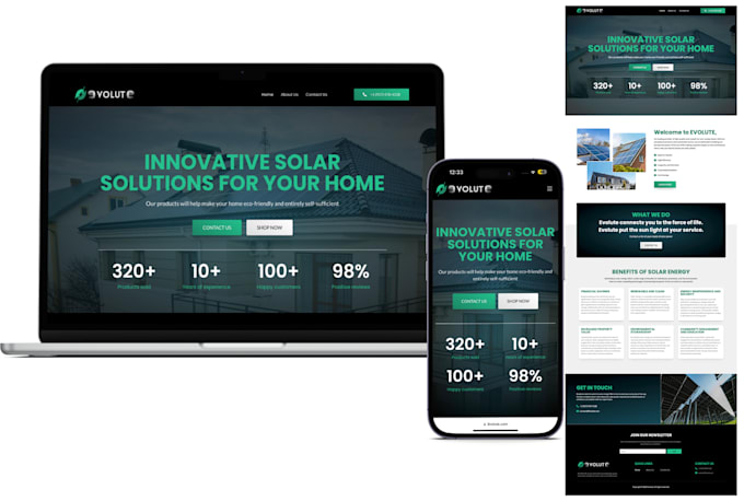 build responsive wordpress website design seo or woocommerce