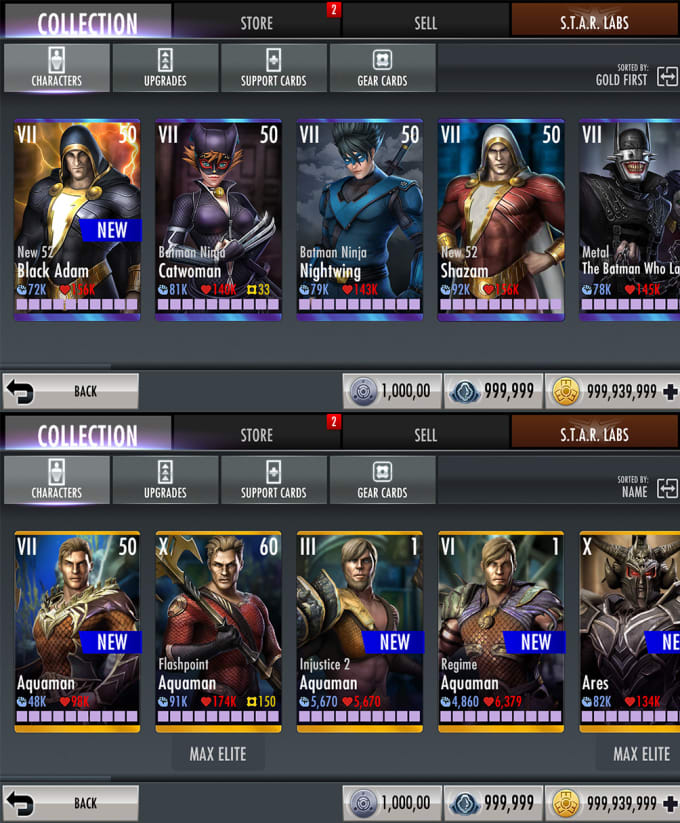 injustice gods among us (ANDROID / iOS) energy credits power alliance nth  metal