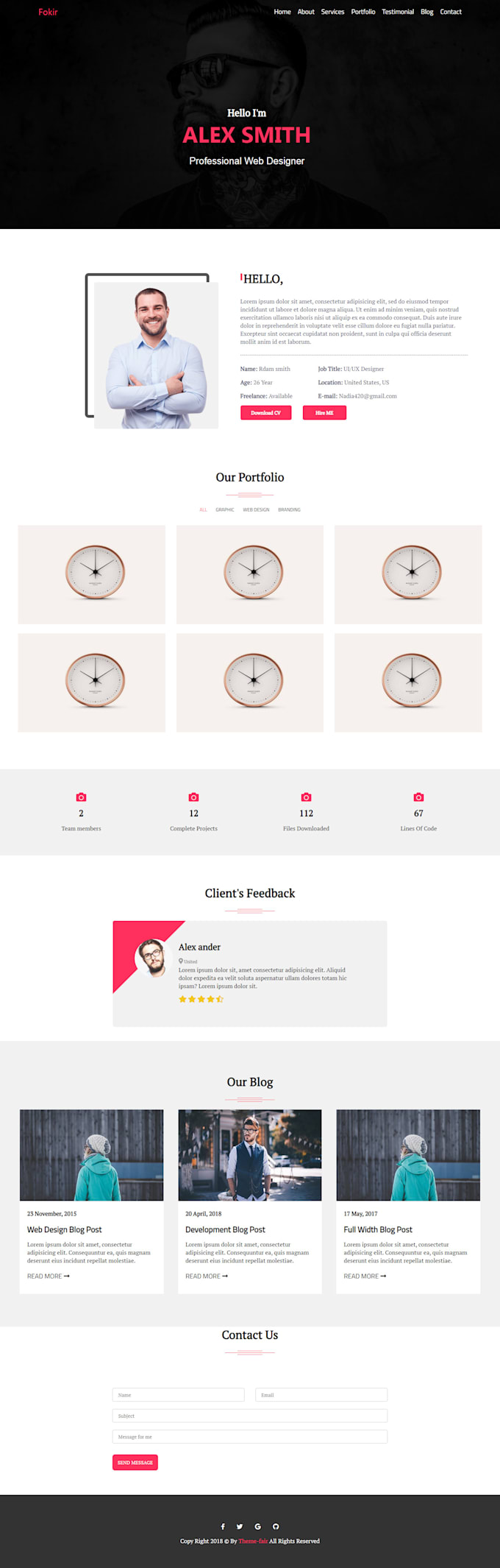 Build website with html css js jquery and bootstrap by Mohamedamal | Fiverr