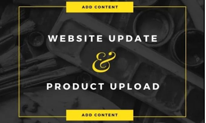 add products or content and update your wordpress website