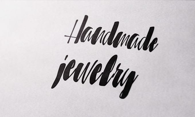 design a simple black and white text logo