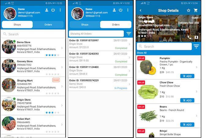 sell source code for multi vendor grocery android app by jamshid906 fiverr