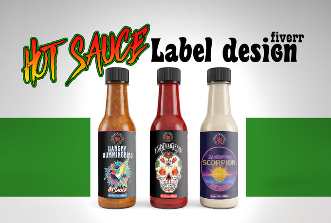 Design a creative unique hot sauce label by Fares_xps | Fiverr