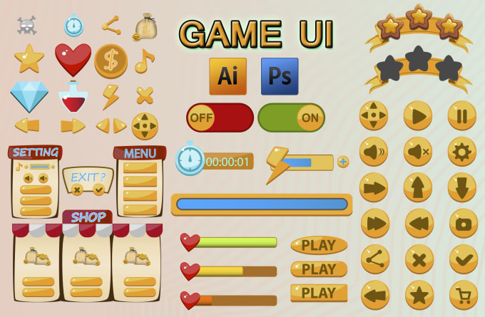 Create 2d games designs, ui and assets by Usamaahmad2 | Fiverr