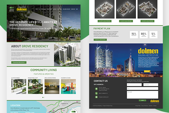design a professional and modern website UI design