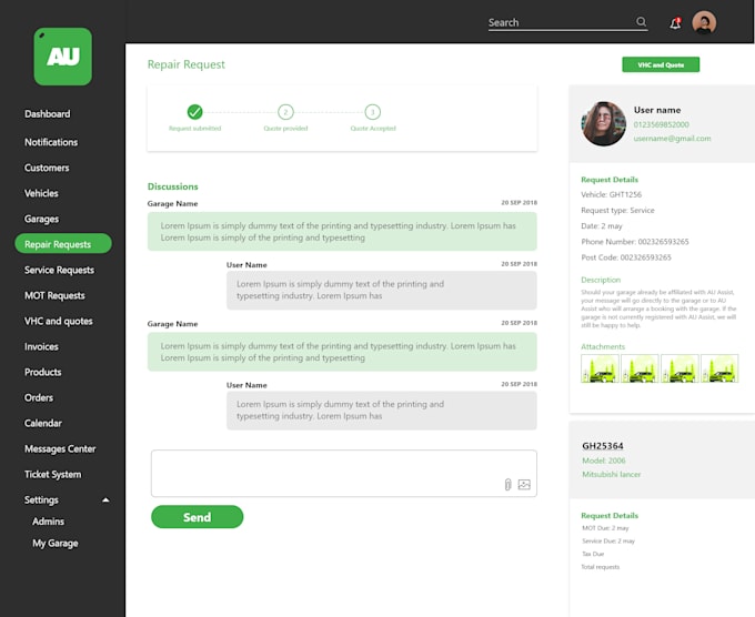 Design the ux and ui for your admin panel and dashboard by Radwatawfik ...