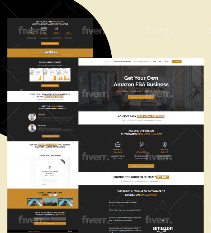 design landing page with wordpress, unbounce, wix, instapage