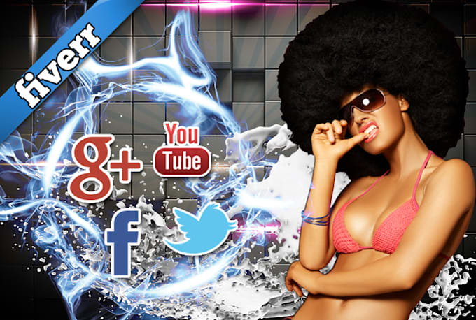 create a youtube, twitter, g plus or facebook cover