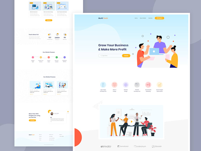 Create modern ui ux website design and mockup by Asifnahid | Fiverr