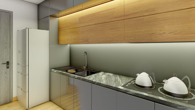 create interior and exterior design with realistic 3d rendering and walk through