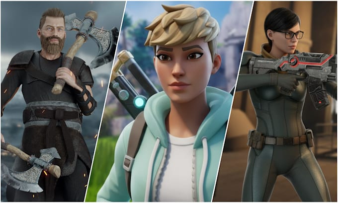 create 3d game character with rig, animation and assets