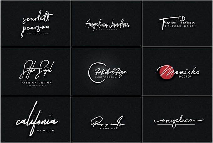 do luxury signature, scripted, cursive, handwritten logo