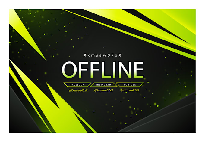design a twitch offline screen