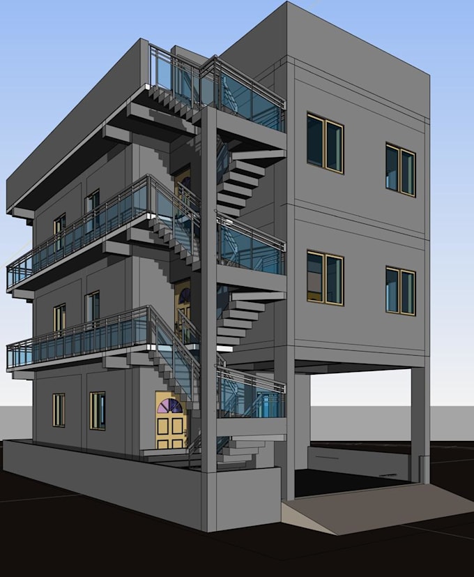 do cad works, revit 3d models and structural drafting