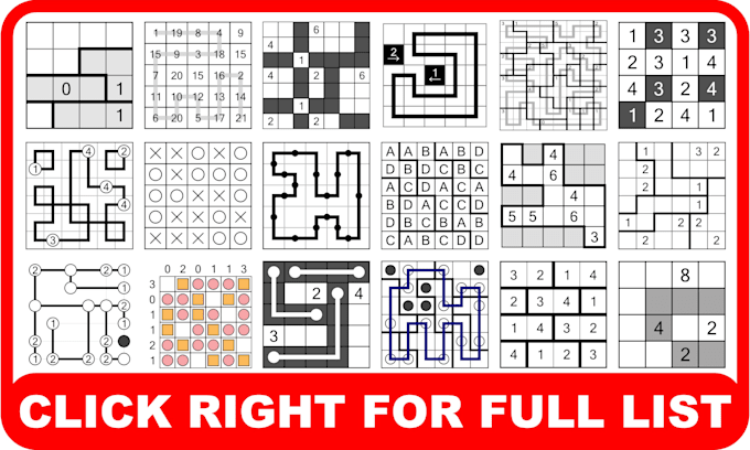 create a mixed japanese logic based puzzles activity book
