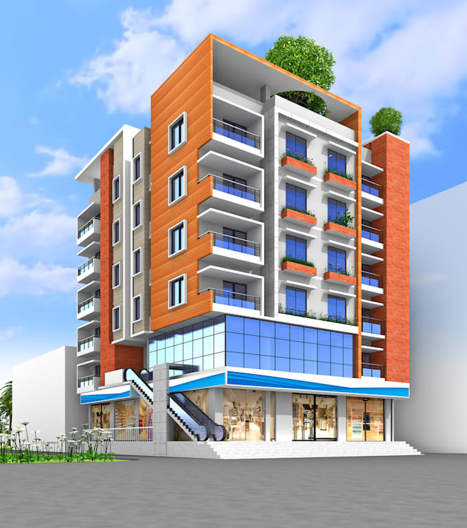 Create architectural 3d model and renders using revit bim by Mohammad ...