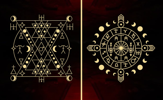 create modern brand identity and sacred geometry logo design