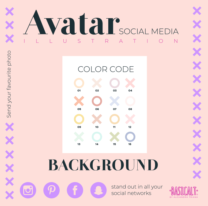 Create the best avatar for your instagram profile by Altriana | Fiverr