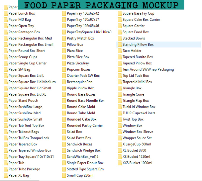Download Food Paper Packaging Mockup By Vattam Fiverr