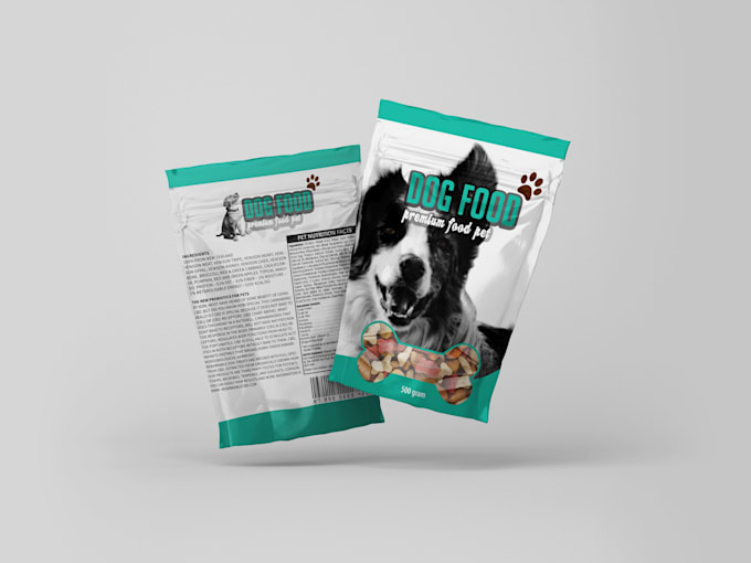 do design professional packaging label for pouch product