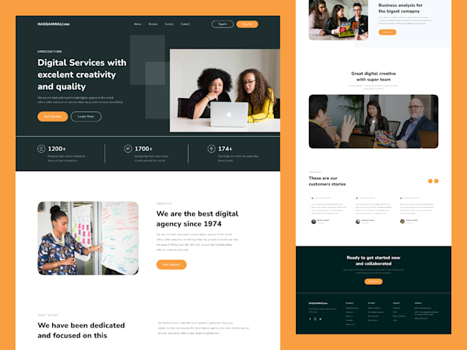 Create ui ux for website landing page app and dashboard by ...