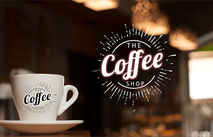 do minimalist vintage coffee shop logo