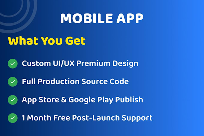 do mobile app development for IOS, android