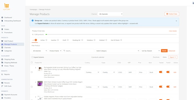 develop ecommerce project with full integration