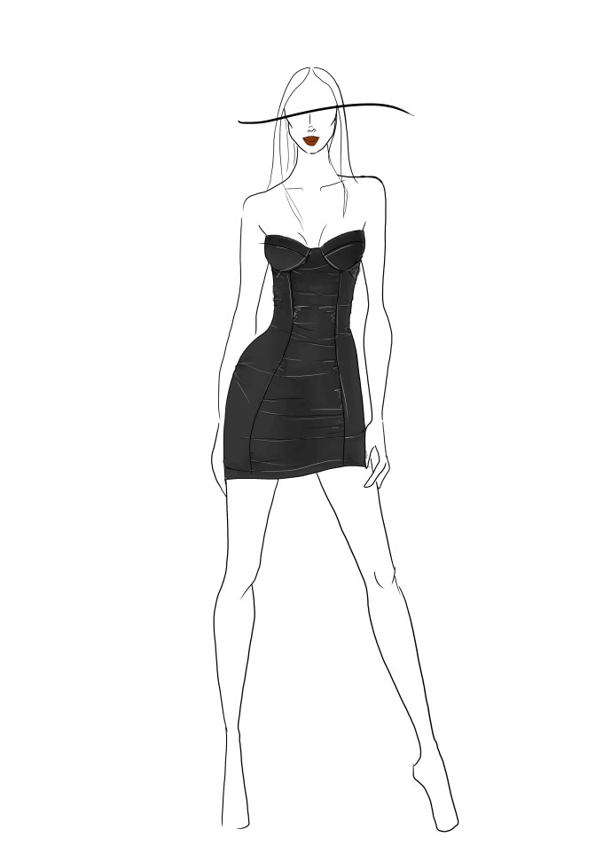 Adult Coloring Page Fashion and Clothes Colouring Sheet Model - Etsy UK