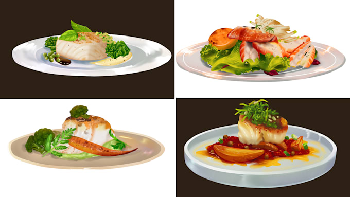 draw any food in anime style