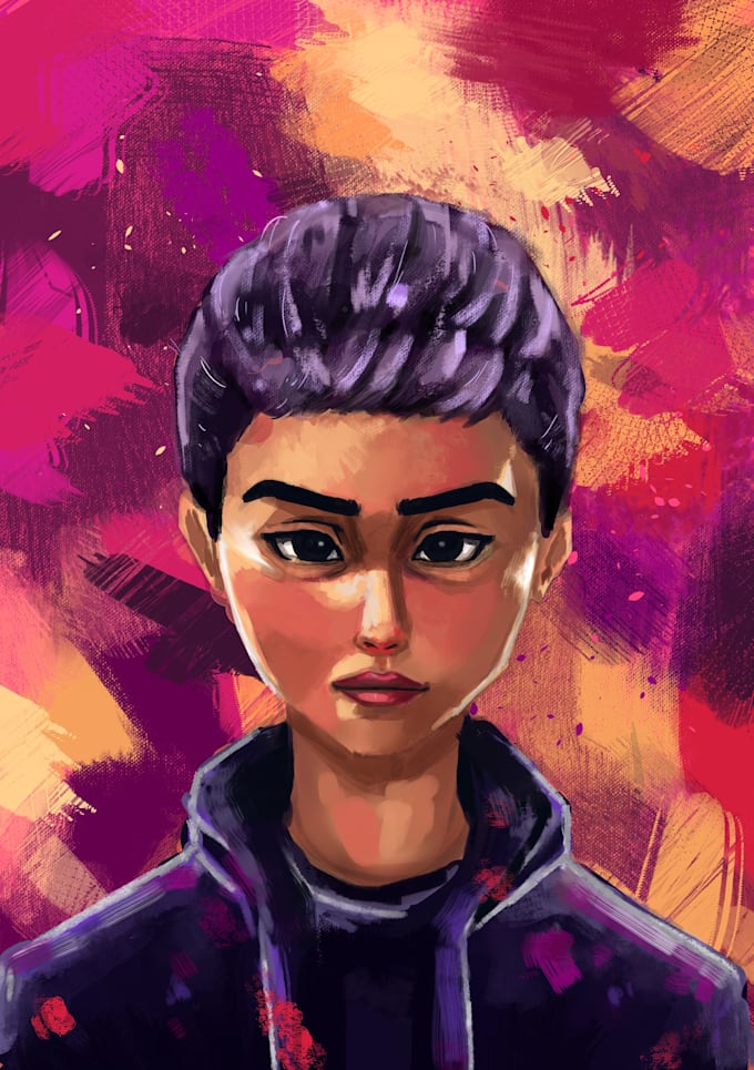 illustrate your portrait photo
