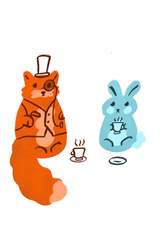 create a simple animal illustration