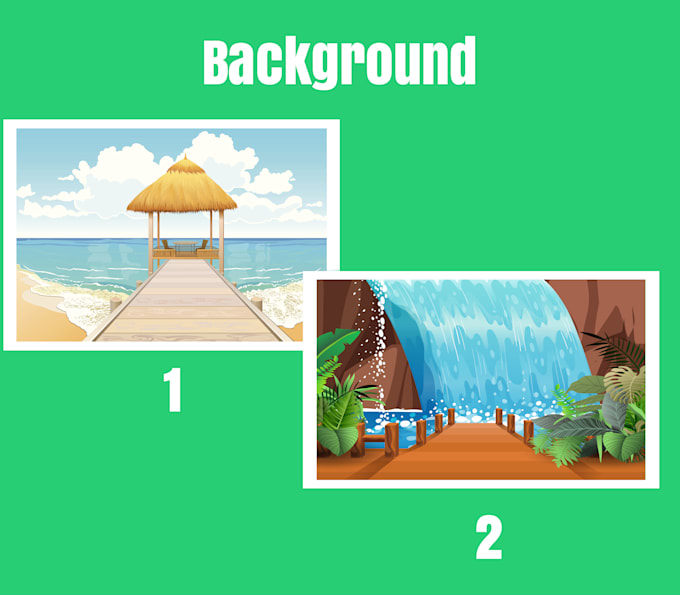 draw cartoon portrait with background
