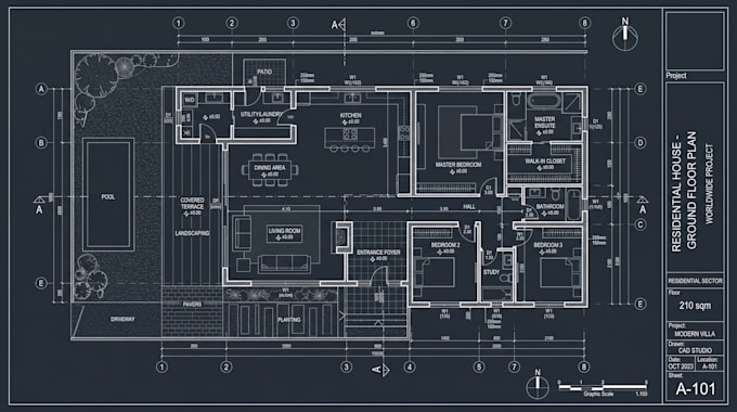 do house plan blueprint autocad drafting of building plans