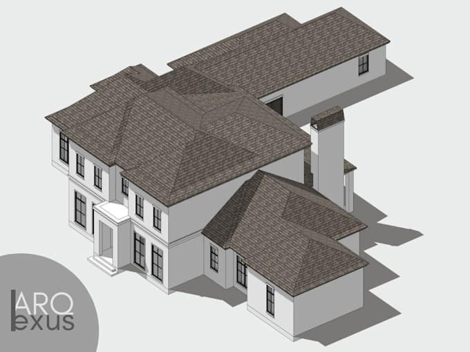 create sketchup 3d model for architectural project