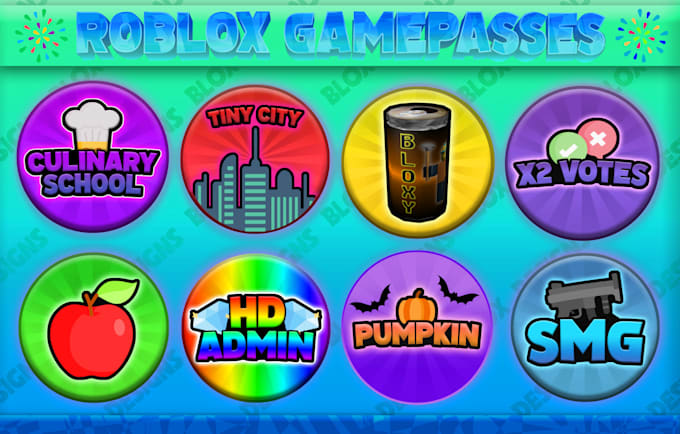 Create gamepass and badge icons for your roblox game by Yftachezioni