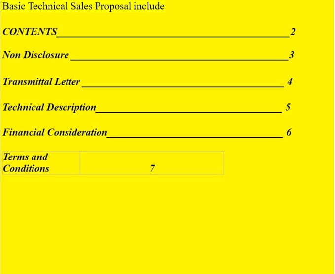 write technical sales proposals for you