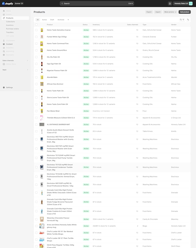 do shopify product listing and shopify data entry