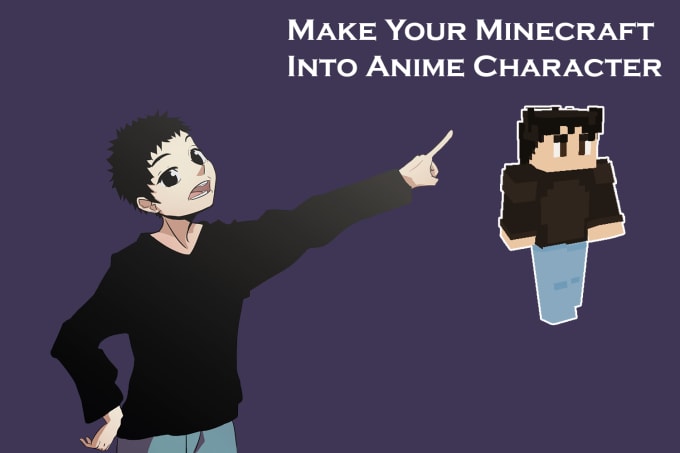 Draw your roblox or minecraft avatar in anime style by Viorka