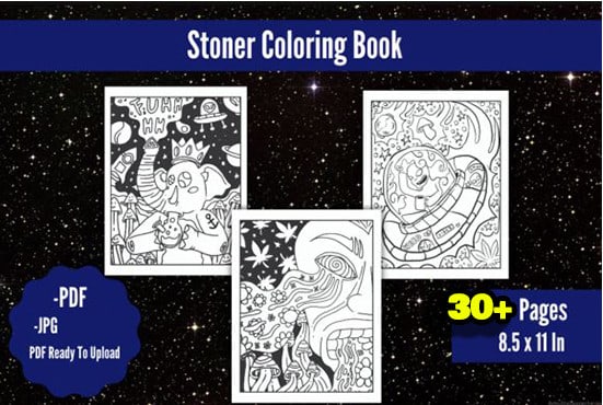 give you trippy coloring pages book for stoners