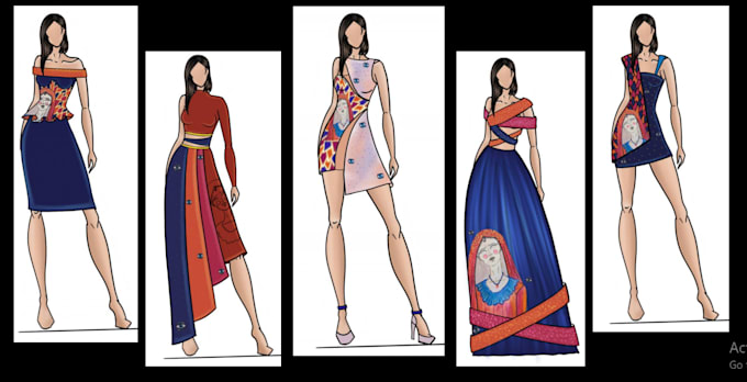 create fashion illustrations for your designs